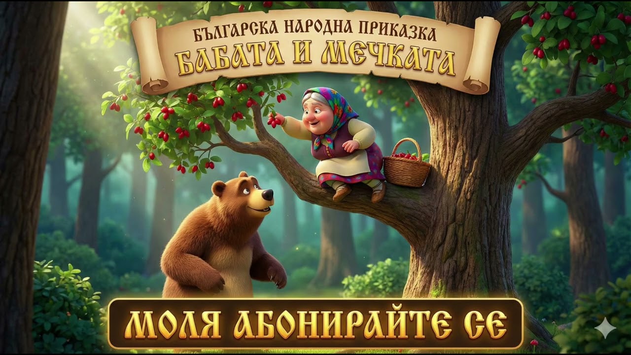 🐻👵 „Баба и мечка“ българска приказка