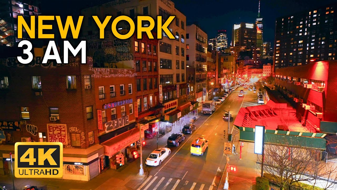 4K New York Nights | Calming Urban Sounds for Better Sleep