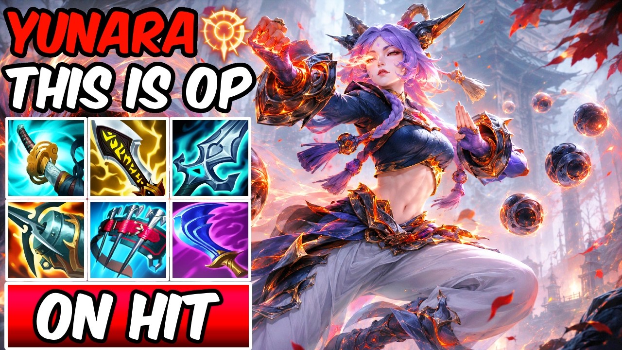 LANE DESTROYER YUNARA (THIS ON-HIT BUILD IS BROKEN)