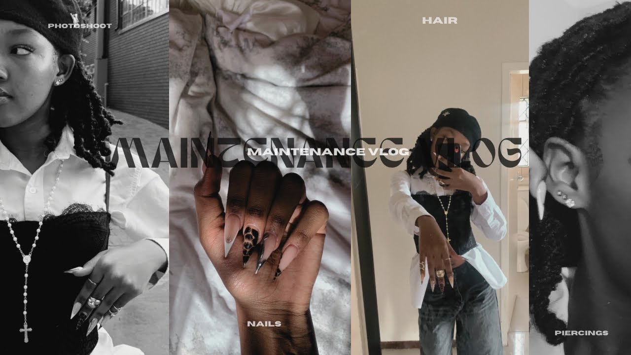 MAINTENANCE VLOG [nails, hair, shoot and more] |SouthAfricanyoutuber🇿🇦| ThatoRakhatoe