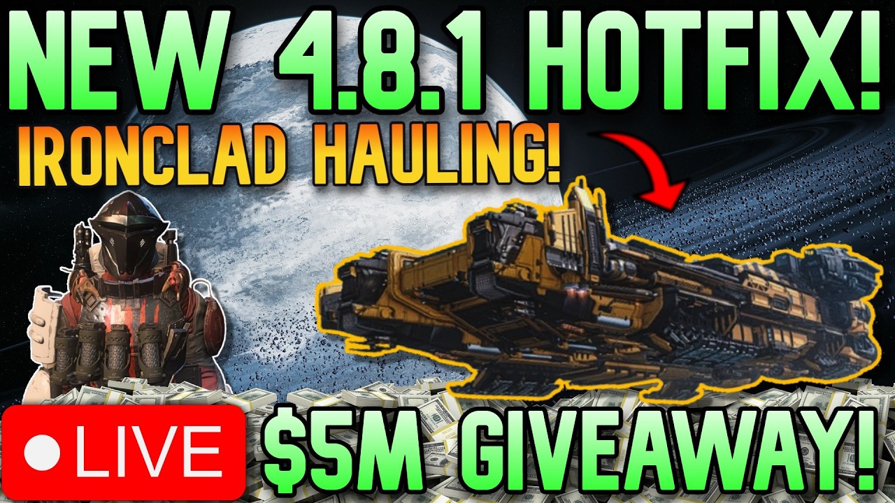 🔴LIVE - Star Citizen!🔴NEW HOTFIX!🔴IRONCLAD HAULING TEST!🔴PATCH 4.8.1 HOTFIX🔴NETHERLANDS GAME TODAY!🔴