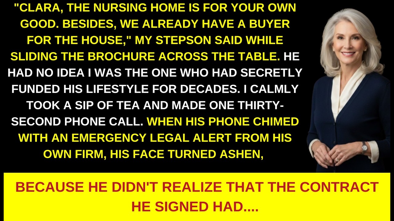 “They Tried to Put Me in a Nursing Home  I Activated a Clause That Ended His Career in 3 Minutes ”