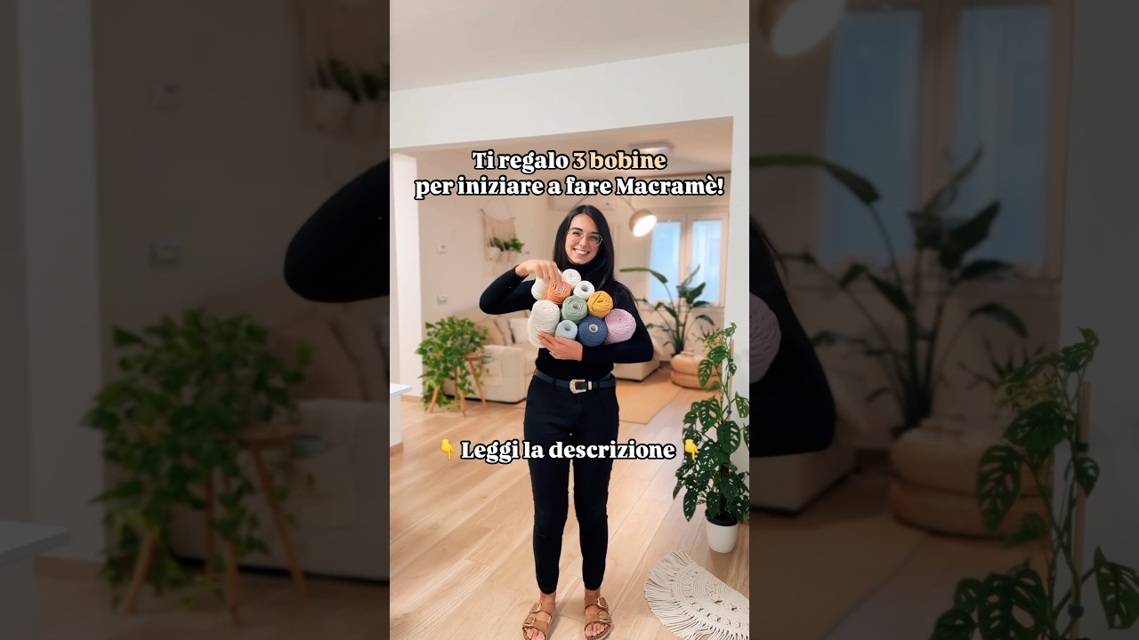 Scrivimi BLACK FRIDAY nei commenti per ricevere pi&ugrave; info sulla promo 🤩❤️ #macrame