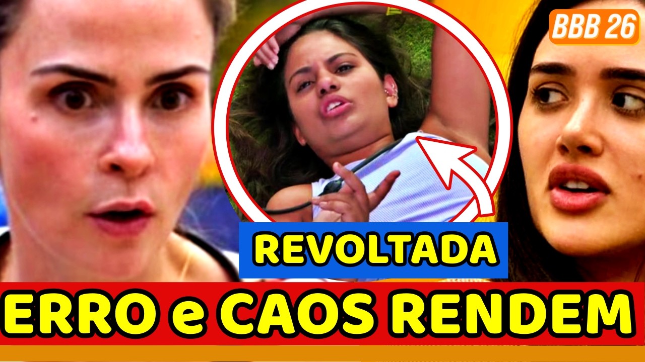 🔥💣BBB26 ERRO NA PROVA RENDE; Ana Paula FAZ CAOS LOGO CEDO; Panquequinha SURTA e Babu FAZ PIOR AINDA