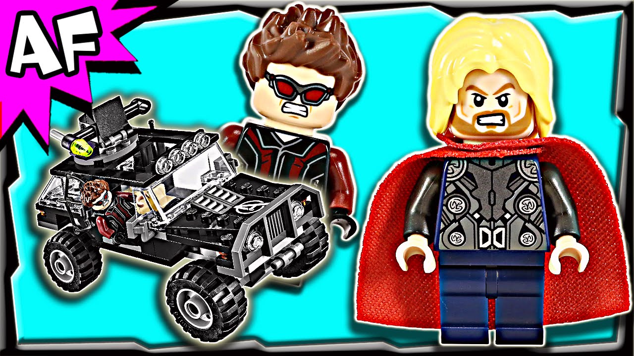 Lego Avengers Duel with Hydra 76030 Marvel Super Heroes Stop Motion Build Review