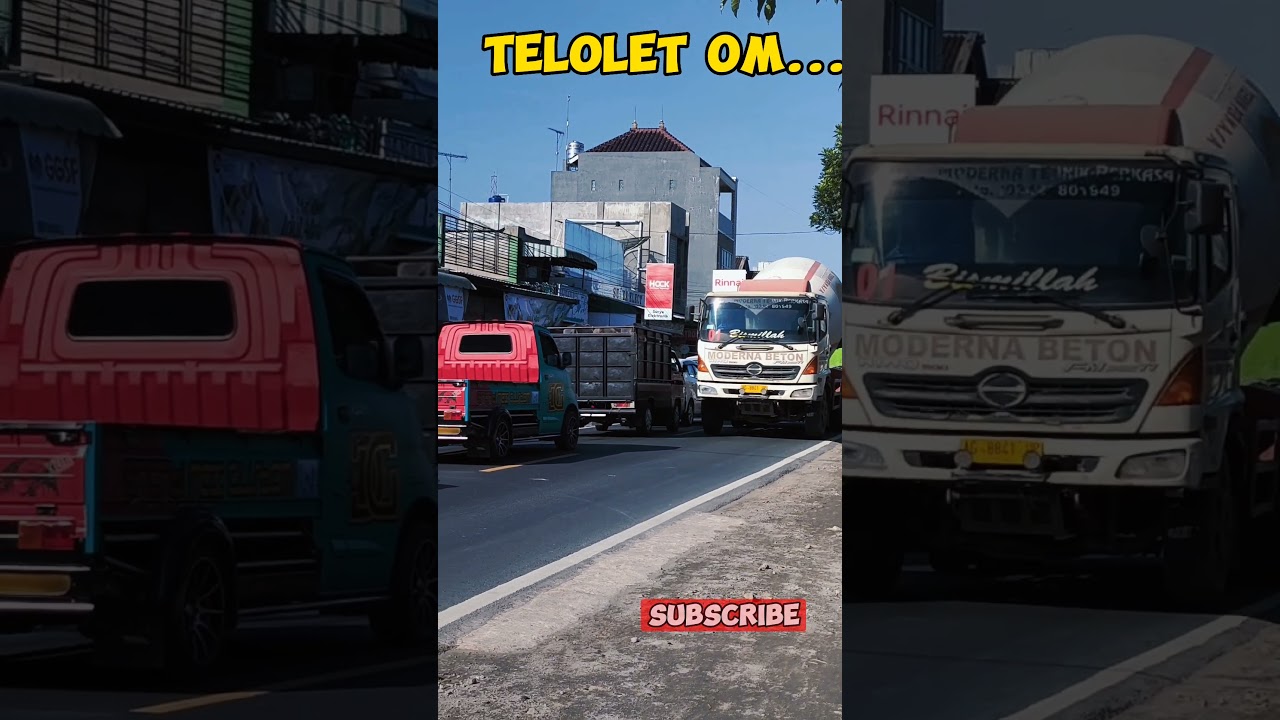 Truk Molen besar melintas 