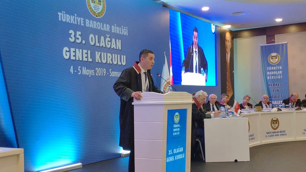 TBB 35. Olağan Genel Kurulun’da Ankara Barosu Başkanı Av. Erinç Sağkan’ın konuşması