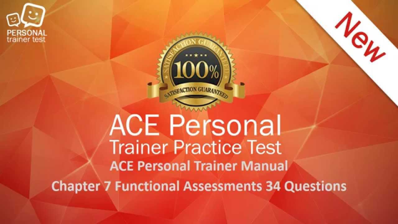 ACE personal trainer manual chapter 7 functional assessments flash cards