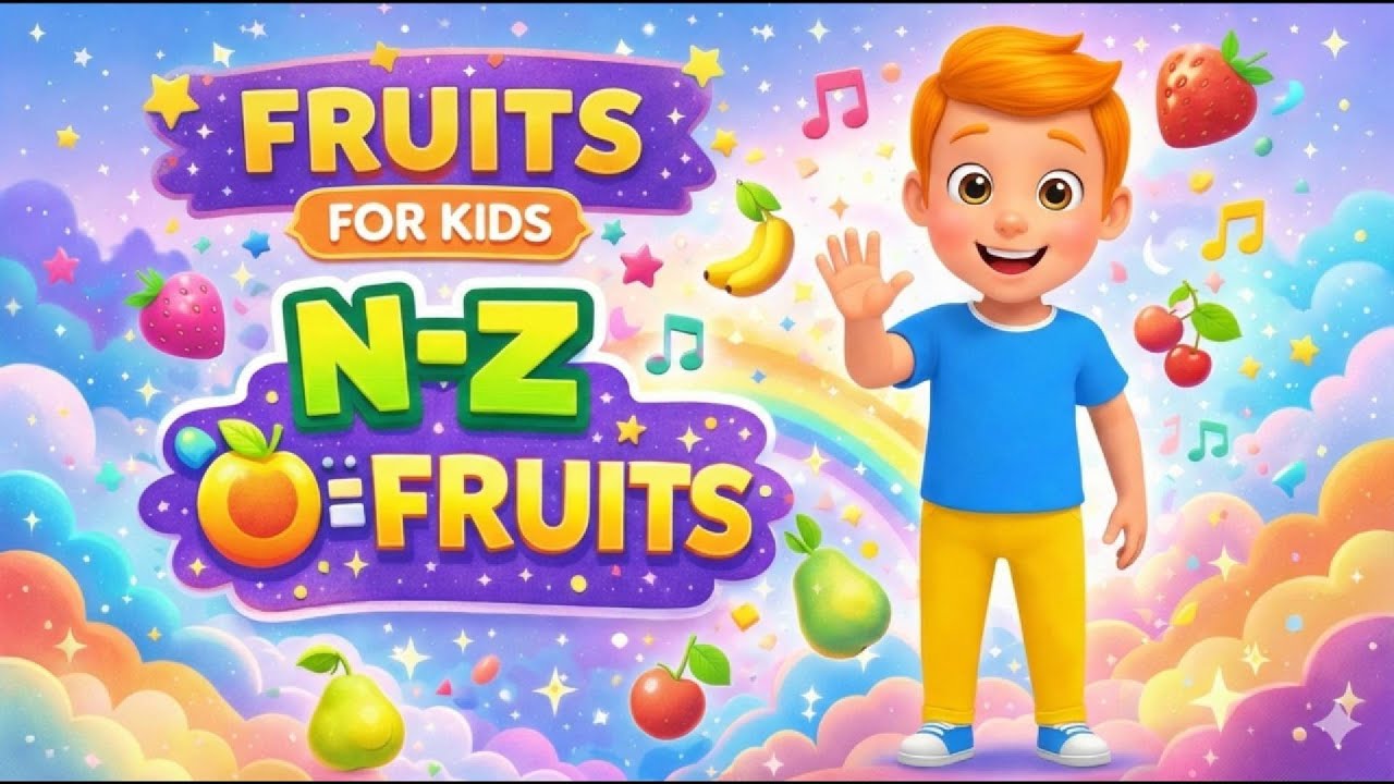 Fruits for Kids 🌈 | Learn N–Z Fruits | ABC Learning | Tiny Smart World