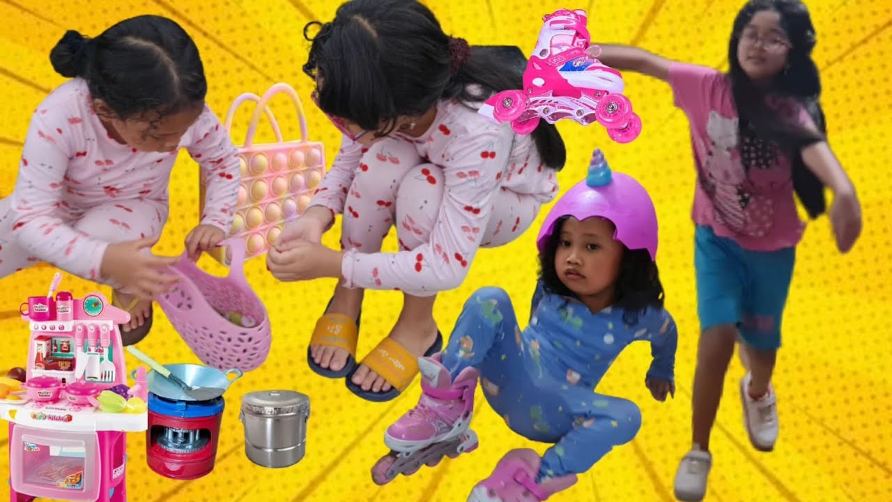 Drama Hanum Bocil Bermain | Main Masak Masakan & Main Sepatu Roda  | Hanum Diary