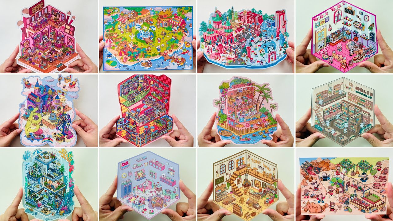 Scene sticker collection | Handmade DIY | ASMR