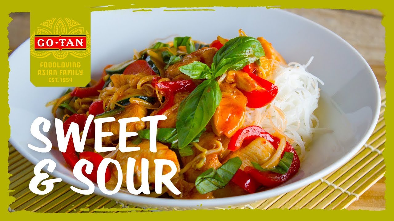Wokgerecht met kip en zoetzure woksaus | Han&rsquo;s Recepten | Go-Tan