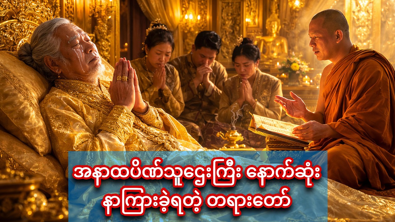 အနာထပိဏ်သူဌေးကြီး နောက်ဆုံးနာကြားခဲ့ရတဲ့ တရားတော်#တရားတော်များ
