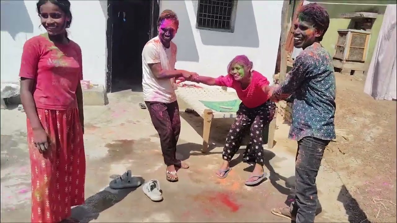Holi me sab ko rang diya | Holi vlog 