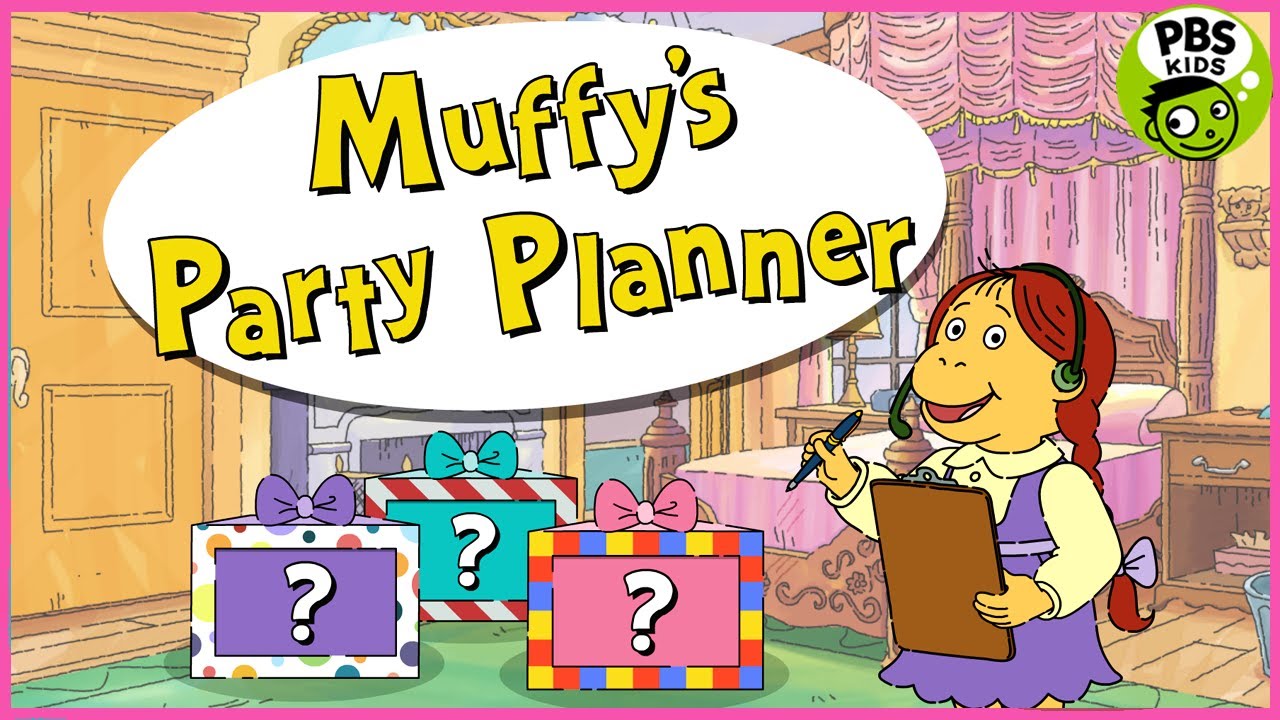 ARTHUR | Games - ⭐Muffy's Party Planner ⭐Best Games for Kids | iPad Gameplay
