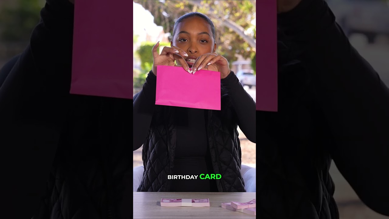 This might be the coolest Sweet 16 gift ever. 💖💵