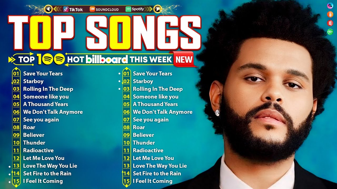 The Weeknd, Bruno Mars, Adele, Ed Sheeran, Maroon 5, Dua Lipa, Rihanna 💥 Billboard Top 50 This Week