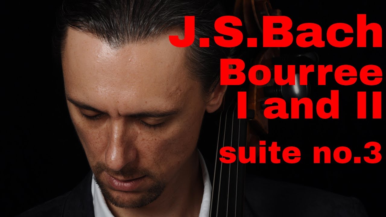 J.S. Bach Bourree I and II in SLOW TEMPO Cello Suite no 3 C Major Suzuki Book 7