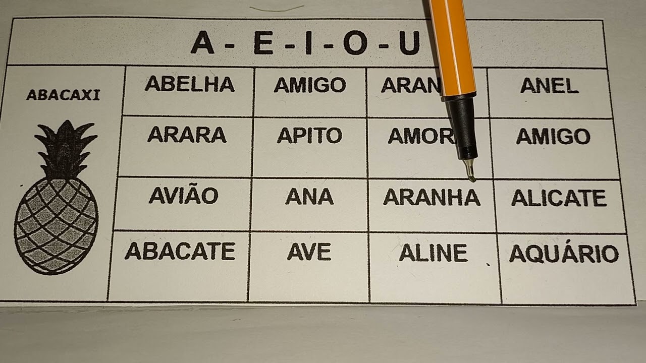 FICHA DE LEITURA DE LEITURA COM LETRA A MAIS VOGAIS..