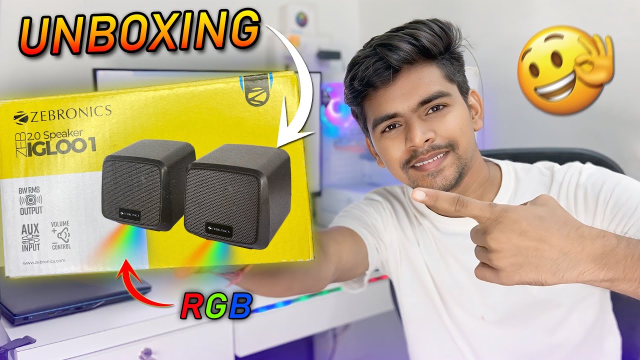 Best Computer Speaker Under 400 | ZEBRONICS Igloo 1, 2.0 USB, 8 Watts Unboxing & Test 🔊