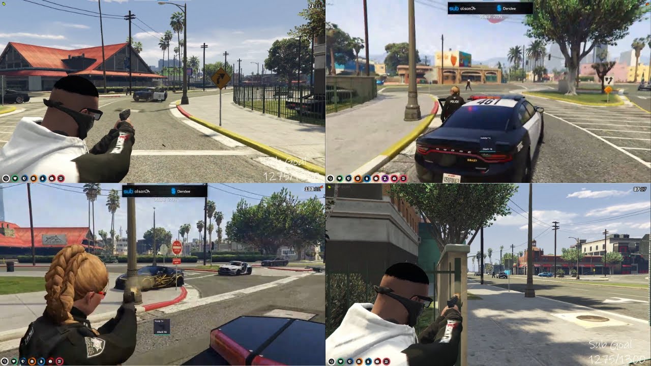 Captain Tracy Martel Gets Clapped By Jaylen From Street Team KARMA (Both Povs) Nopixel