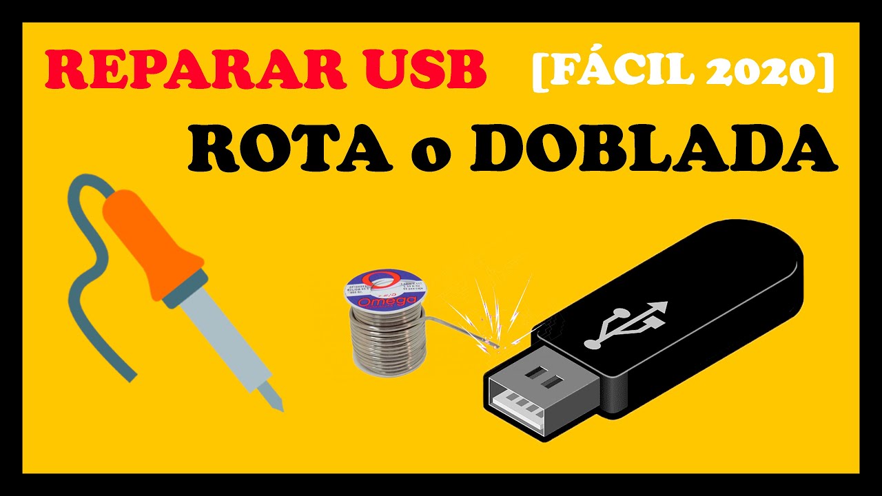 🔨 REPARAR arreglar USB ROTA memoria DOBLADA O DAÑADA [tutorial FACIL 2020]💾 How to Repair Broken USB