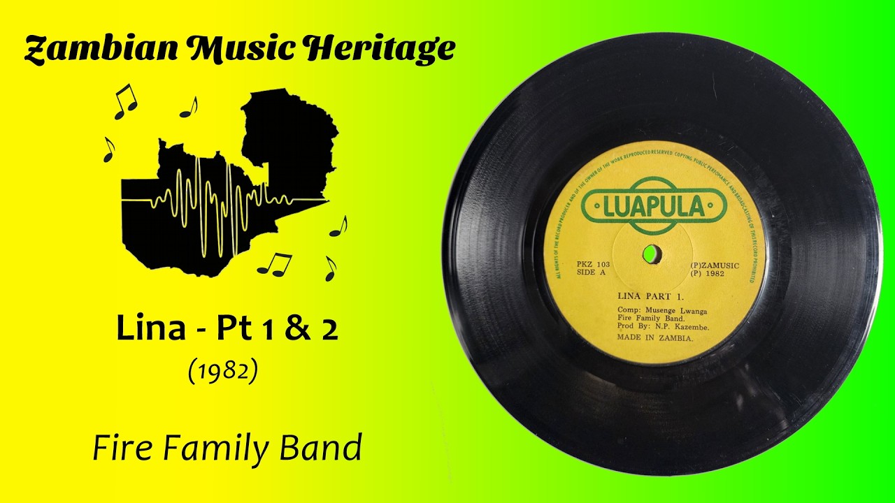 Fire Family Band - Lina Part 1 & 2 - Zambian Single (1982)