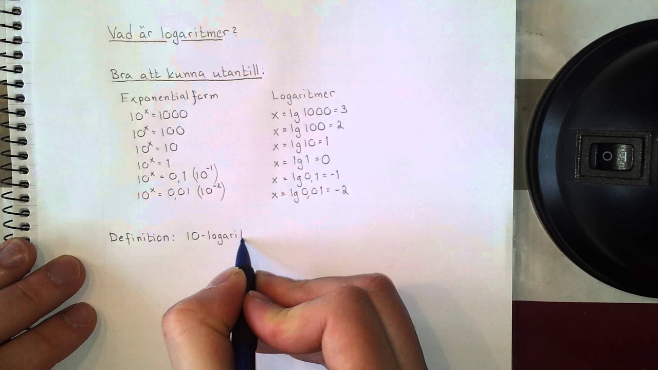 Ma2c Vad är logaritmer?