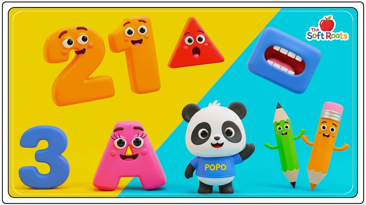 Preschool Learning activities for 3 year olds at home | Learn ABC Phonics Shapes Numbers Colors 🌈