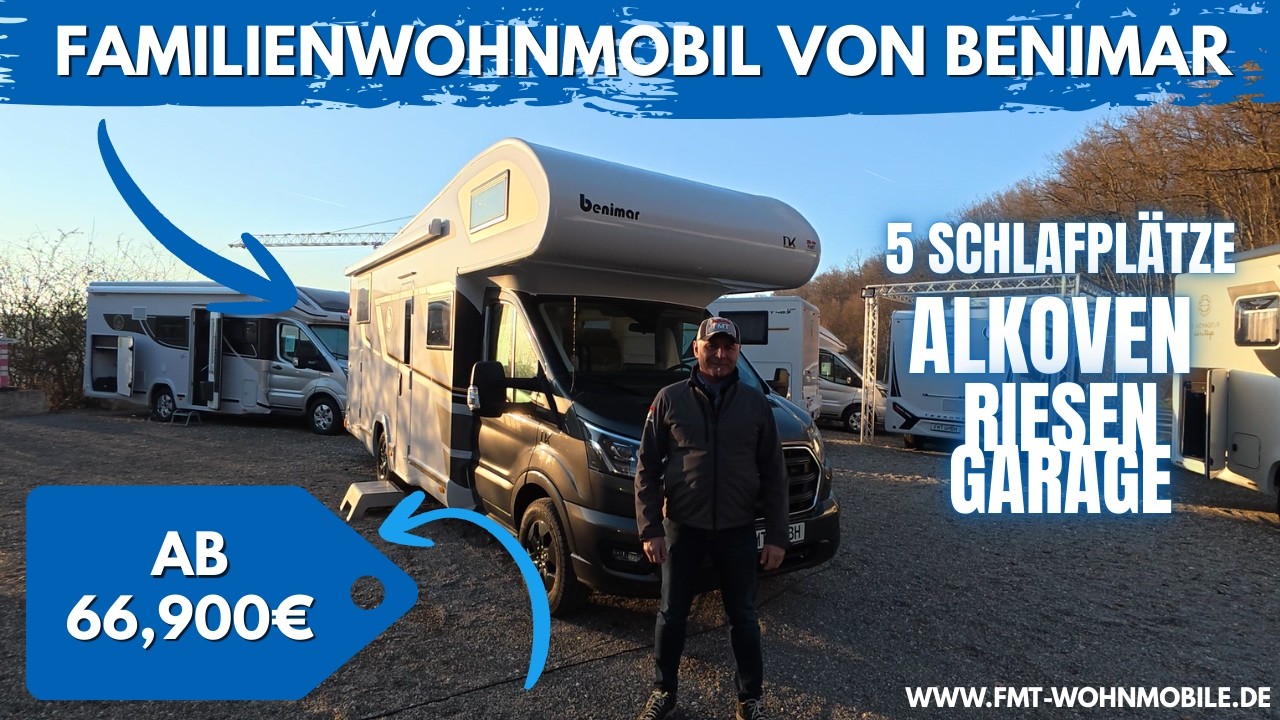 Benimar Sport S363 Familien-Alkoven mit 5 Schlafplätzen unter 70.000 € Basispreis