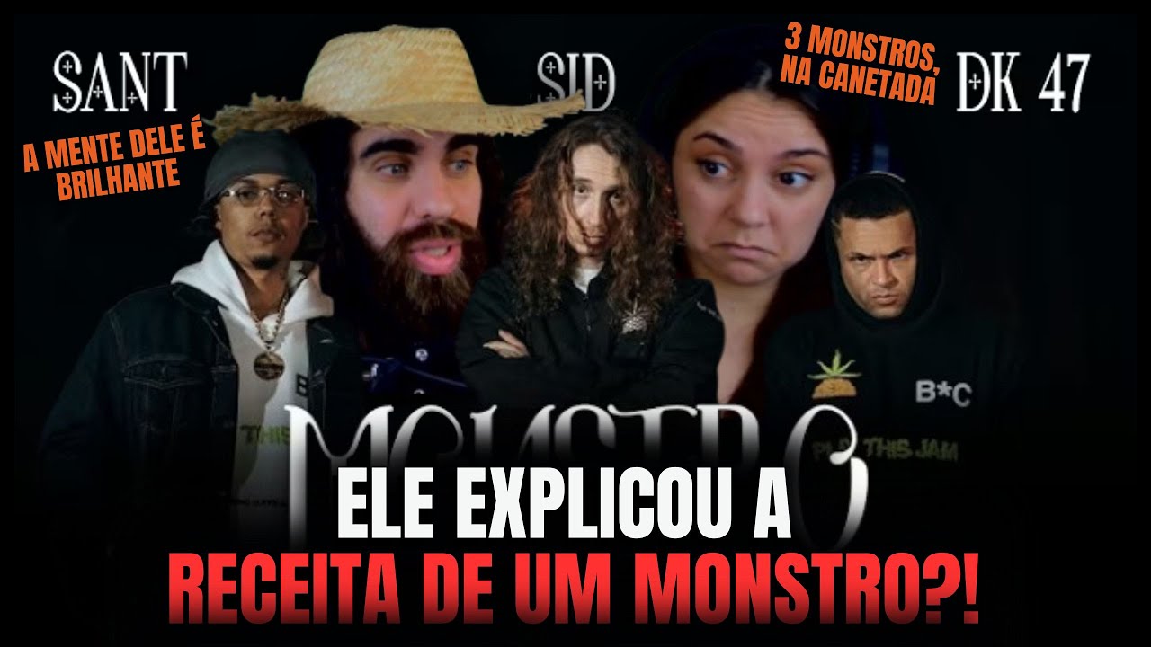 Monstro - Dk 47, Sid, Sant & TerrorDosBeats - REACT LUCAS MEIRA feat CAROL
