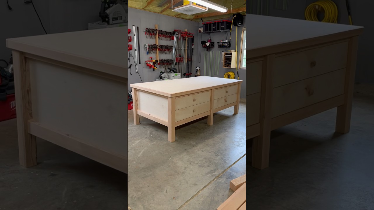 Assembly Table is Complete. #maker #woodworker #woodworking #woodworkingmachinery #craftsman #diy