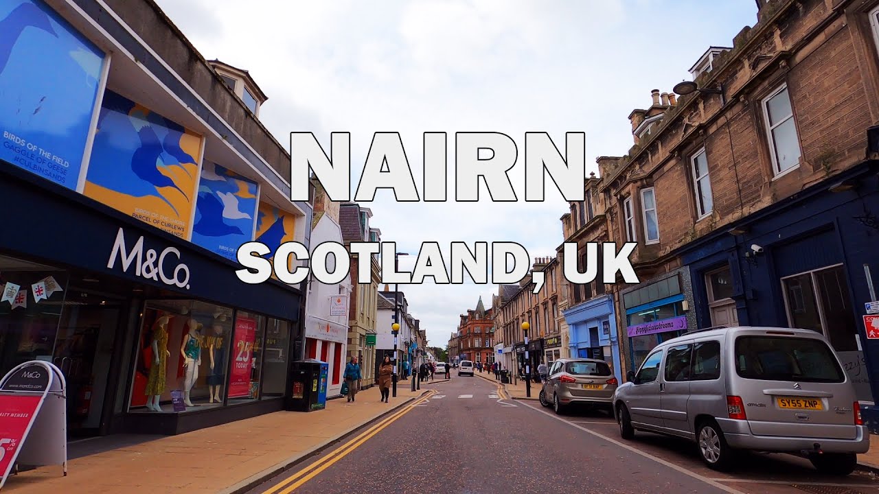 Nairn, Scotland, UK - Driving Tour 4K