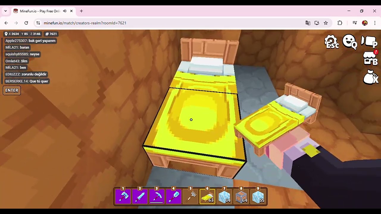 Hoy nueva actualización de minefun.io
