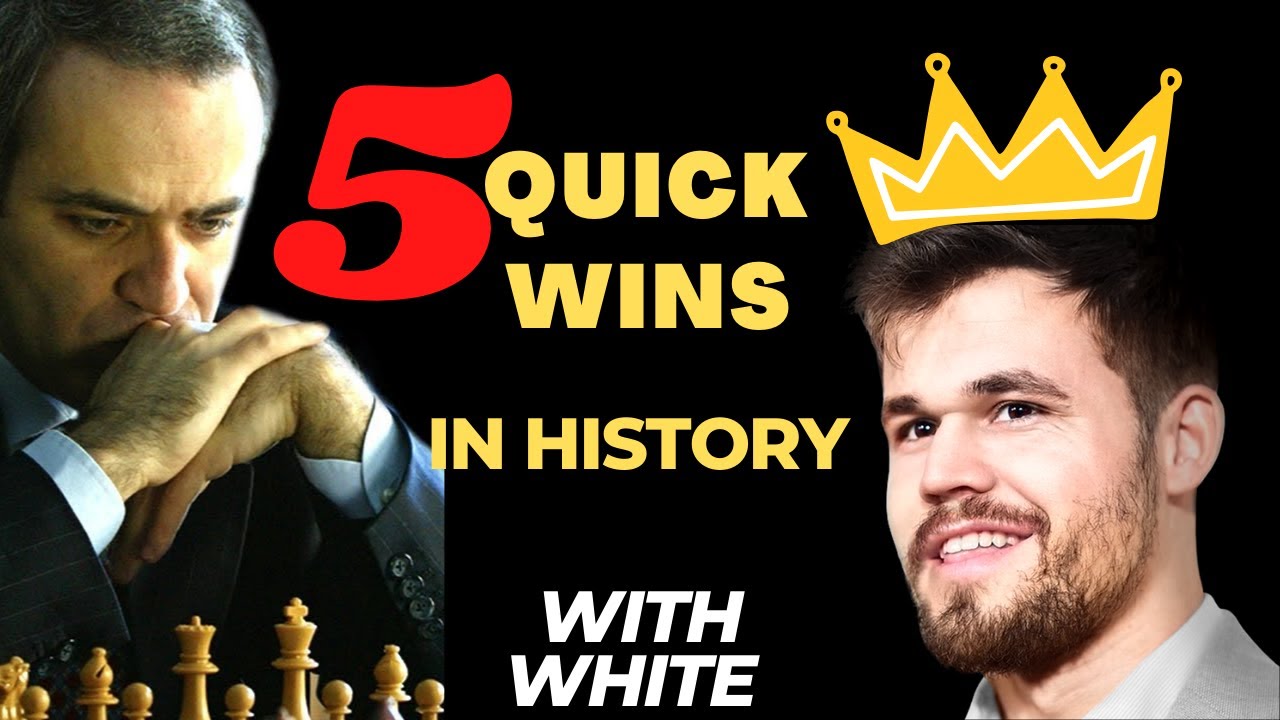 5 Interesting Quick Wins in Chess History With White Pieces | Traps Included!!!