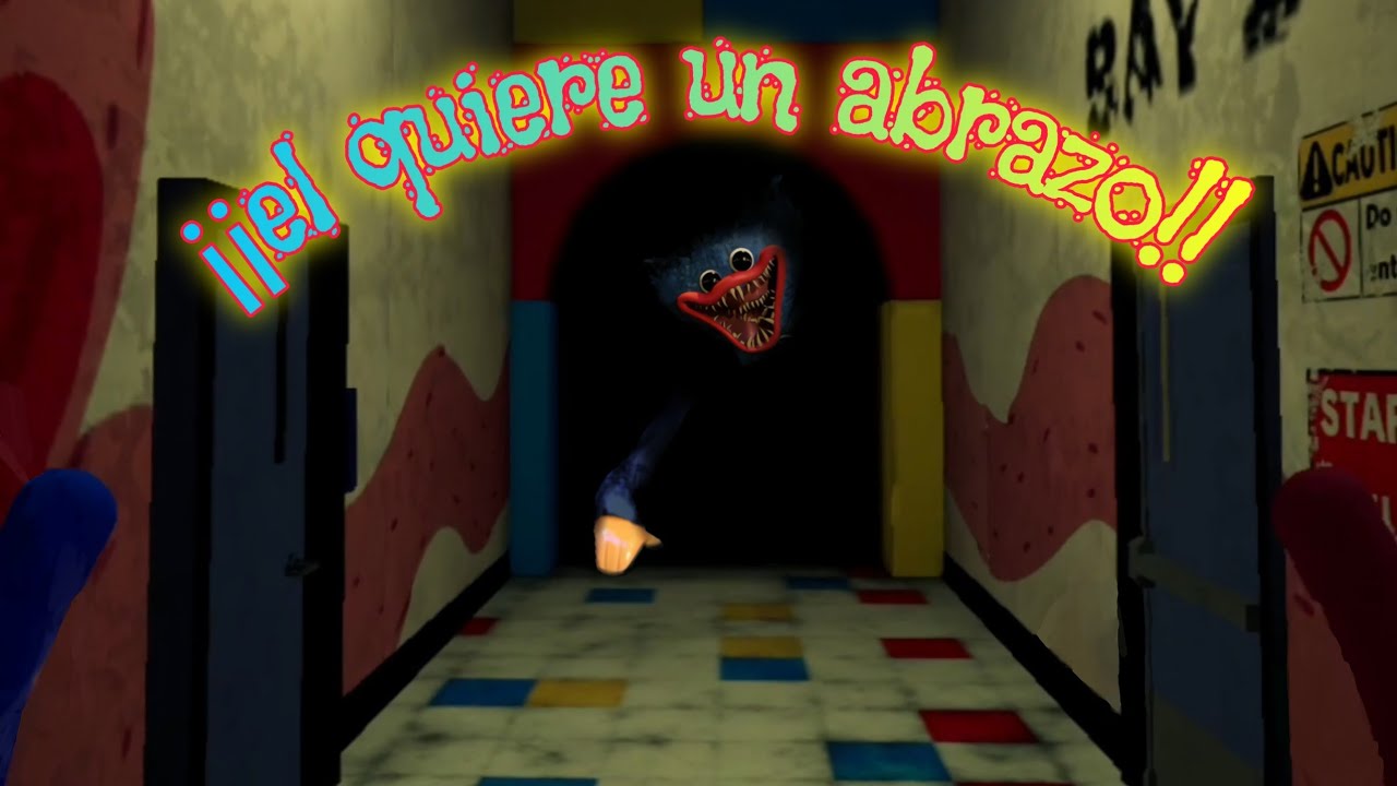 huggy wuggy es aterrador 😭 ¿me querra abrazar? 🤔 jugando por fin al (poppyplaytime) 🤑