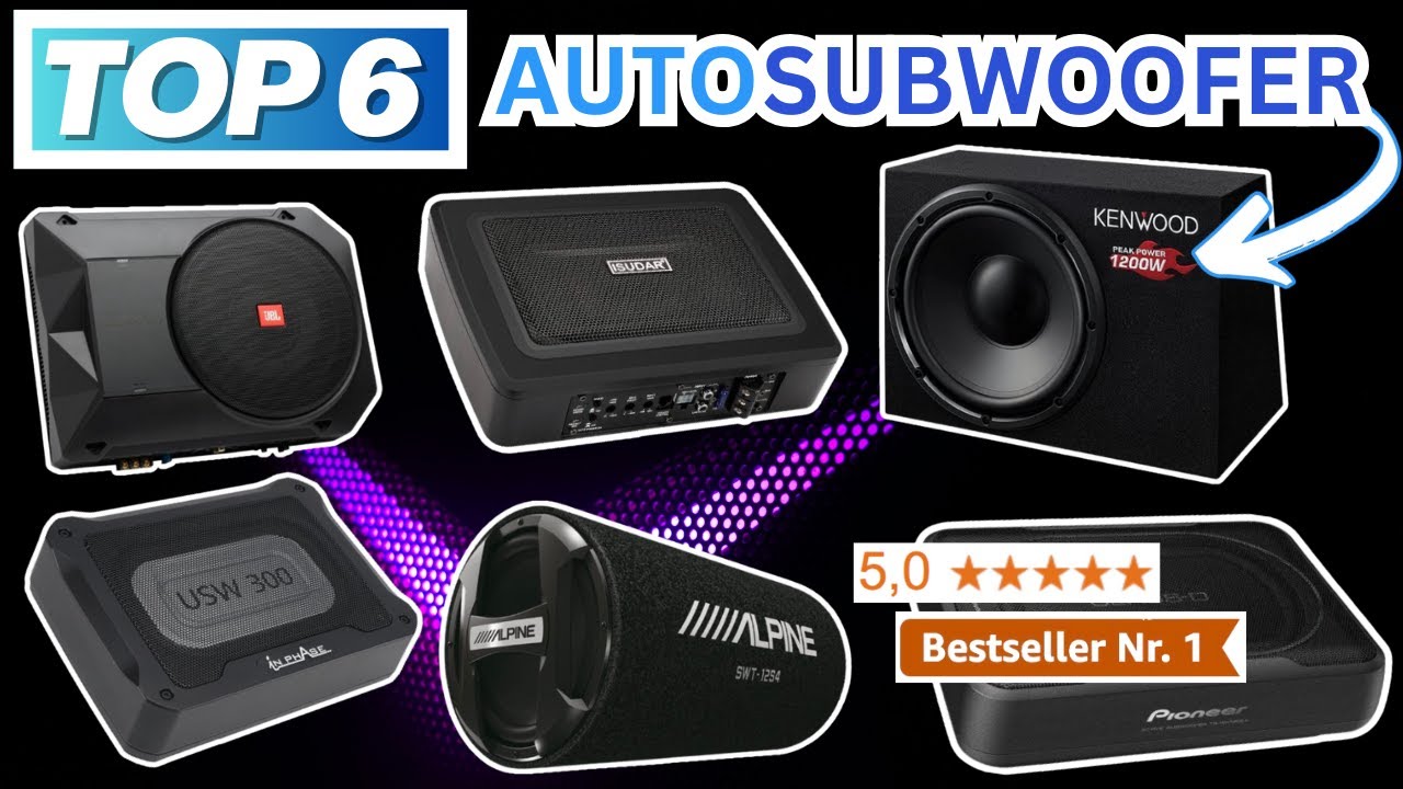 Beste SUBWOOFER FÜR AUTO (Testsieger 2026) | Top 6 Auto Subwoofer Vergleich