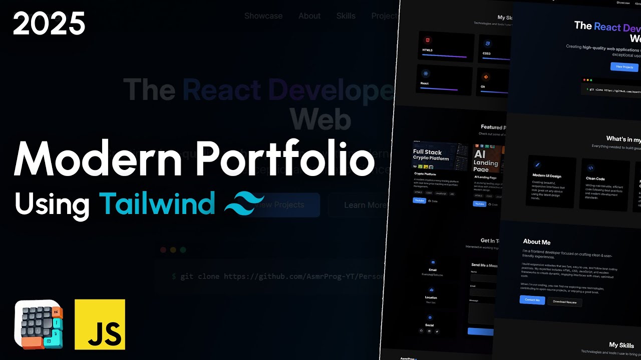 Create a Stunning Portfolio Using Tailwind in Just 2 Hours - No Talking
