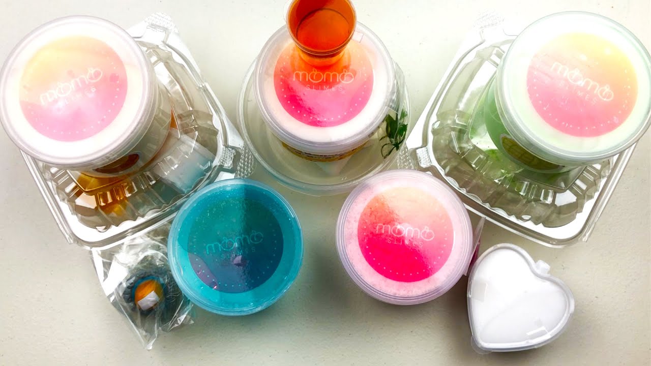 100% Honest Momo Slimes SHLIME Review/ASMR (Banana Caramel Cake!!!)
