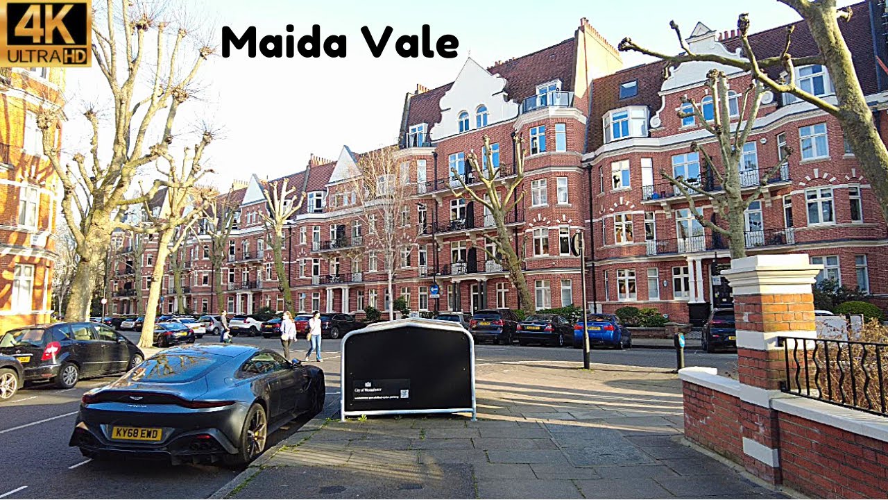 4K - London Walk -   🌞  Afternoon Spring Walk in Picturesque Maida Vale in West London