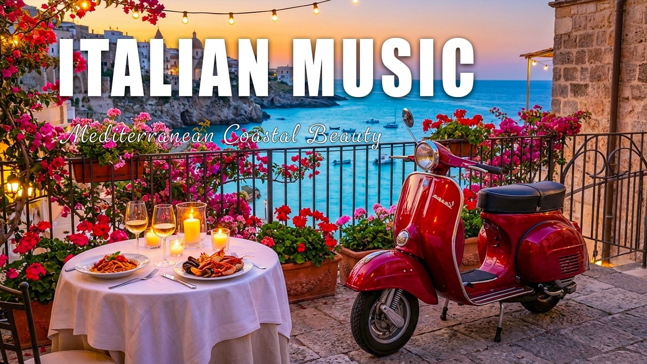 🎶 Italian Vibes & Mediterranean Music 🎶 Amalfi Coast & Lake Como 2H 4K Chill Italian Mix