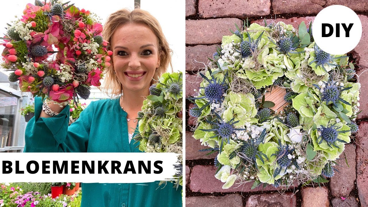 BLOEMENKRANS & Winnaar Winactie |Cursus Bloemschikken | Les#8 | Carlein Tukkers