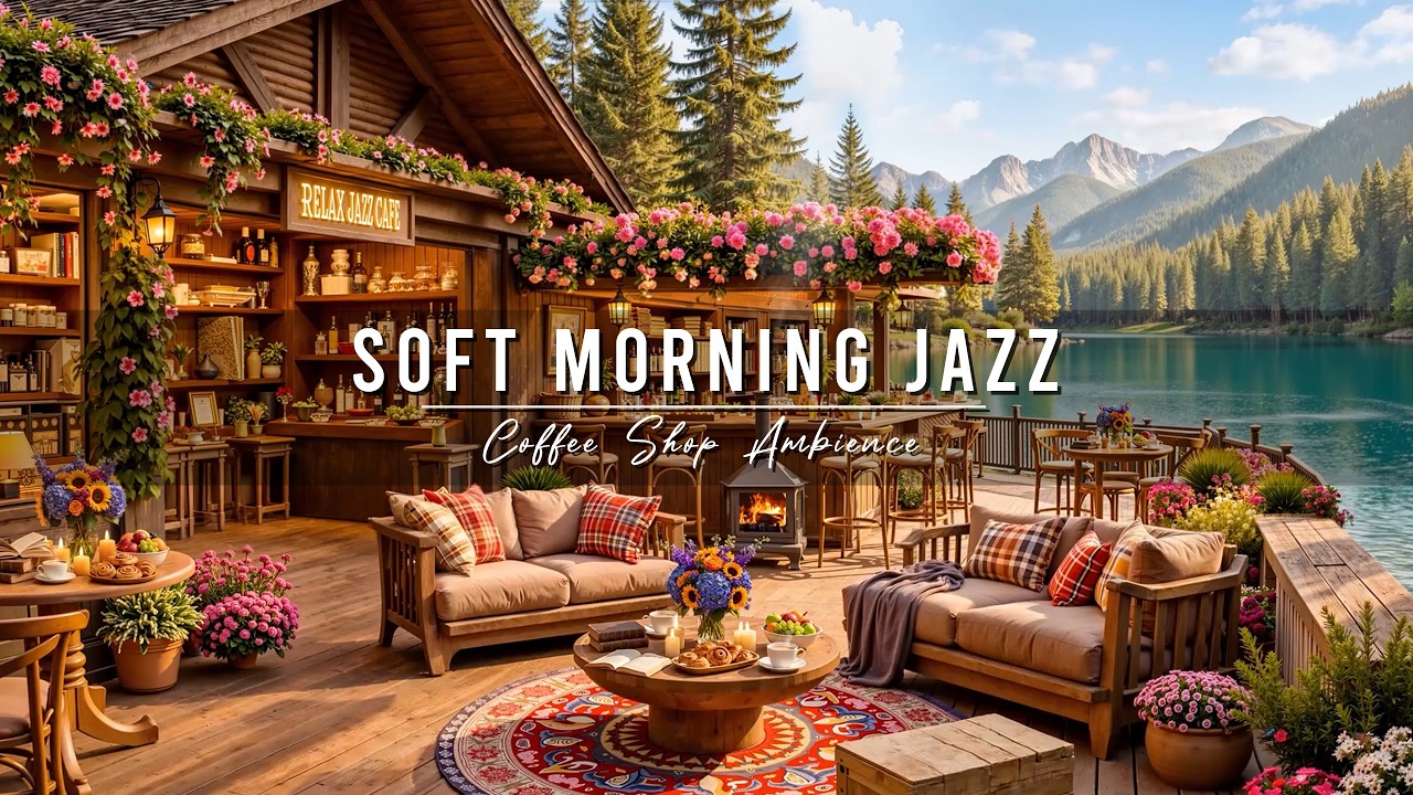 Positive Morning Jazz 🌞 Summer Cafe Ambience with Soft Jazz Background Music for Relaxing, Studying