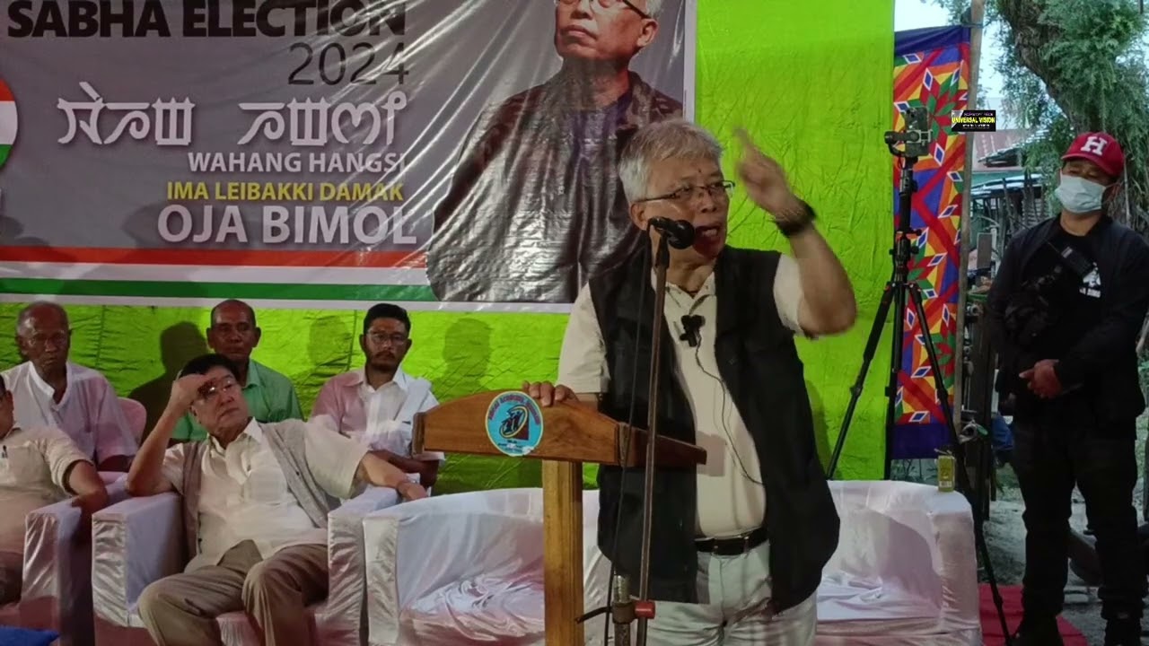 DV2, uncut, Dr. Bimol Akoijam's speech election meeting at Kumbi Khuga wangma 16/4/24, INC Candidate