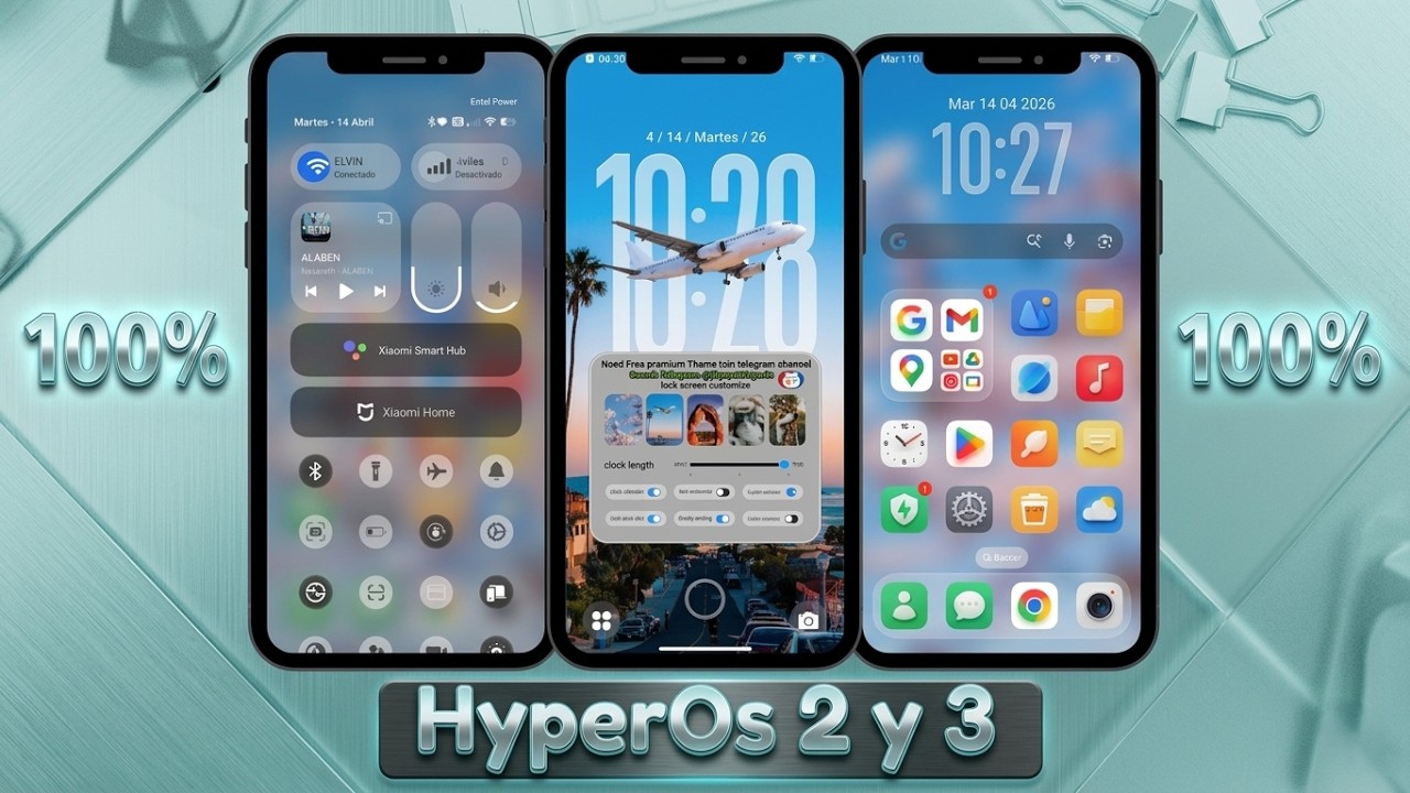 Al 100% para Ambos!! El mejor Tema para HyperOs 2 y 3 que Transformara tu Xiaomi - Redmi - Poco