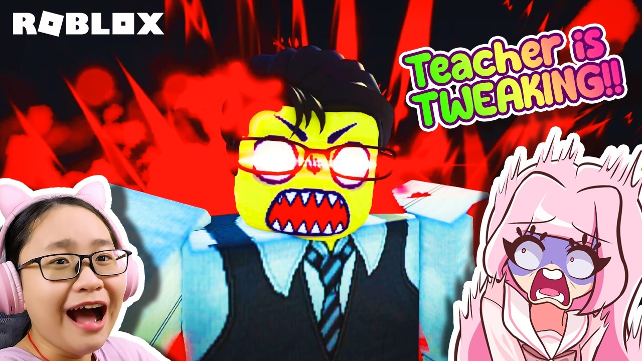 THE TEACHER IS TWEAKING AAAAA- | Roblox | Teacher Tower