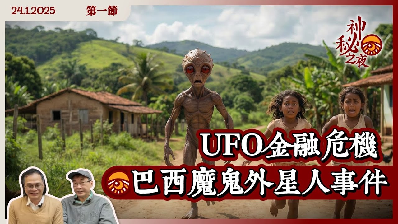 《異靈異異．神秘之夜》2026-01-24 part1: UFO金融危機 巴西魔鬼外星人事件 | 主持: 梁錦祥、紀陶