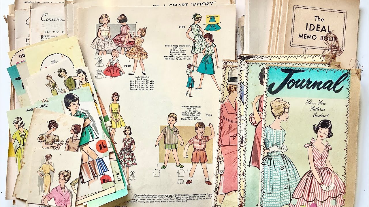 Preparing ephemera for vintage fashion journals