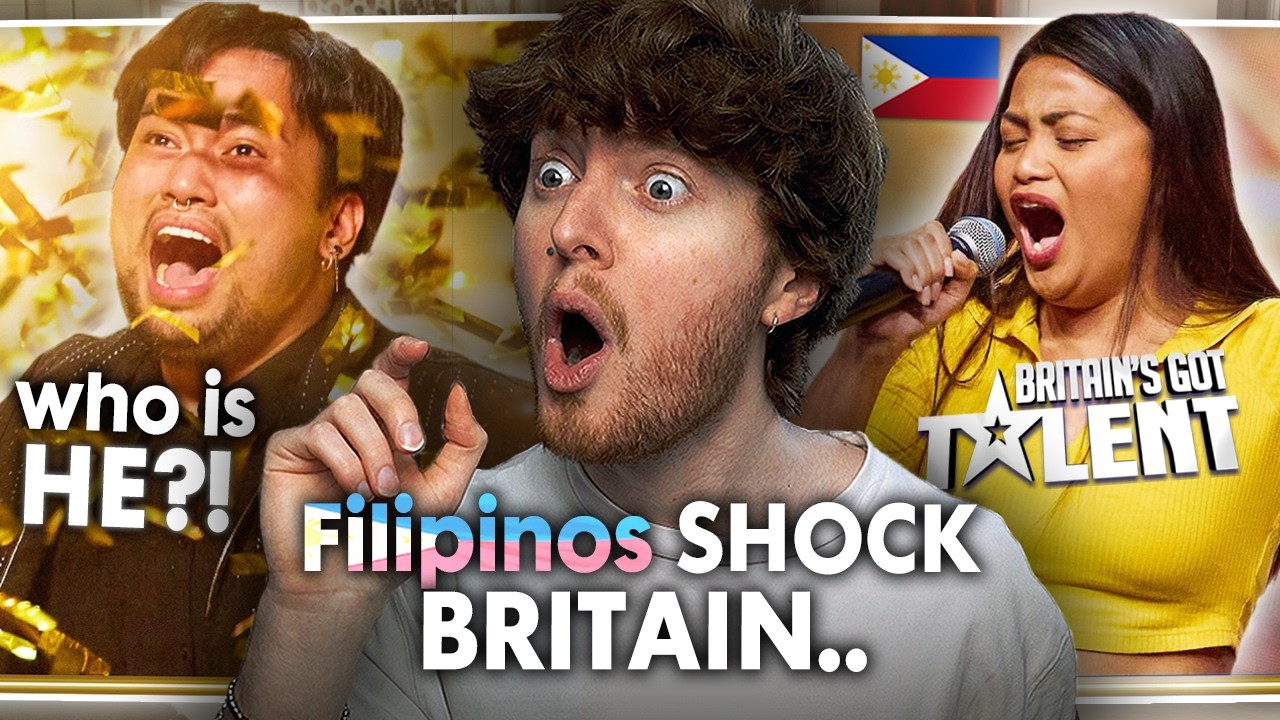 FILIPINOS SHOCK BGT! (Matty Juniosa Golden Buzzer & Kristel Herrera | Vocal Reaction)