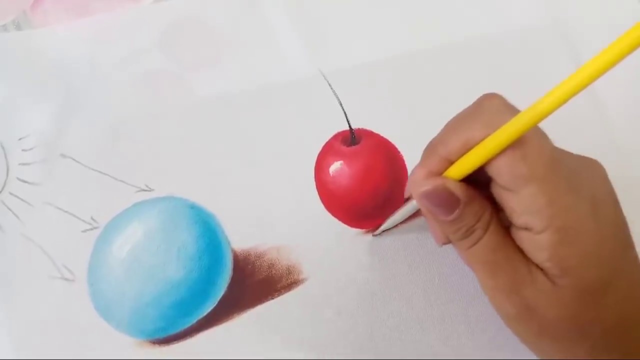 Pintura En Tela Para Principiantes Ejercicios Luz y Sombra